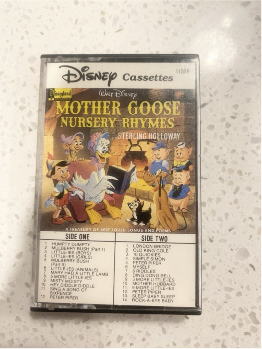 Vintage 1985 Disney Mother Goose Nursery Rhymes Cassette Sterling Holloway
